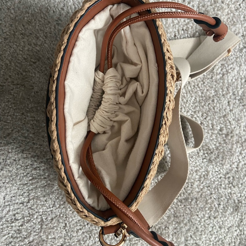 Brown Woven Crossbody Bag - Picture 2 of 2